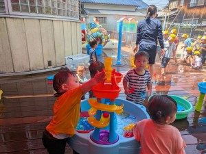 水あそび・プールがスタートしています