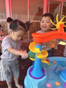 ２歳児 ももぐみ　プール・水遊び