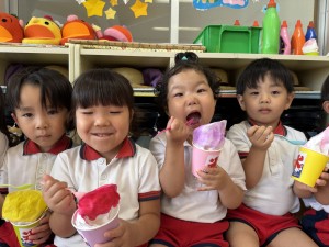 3歳児みどり・ふじ組　　楽しい夏♪