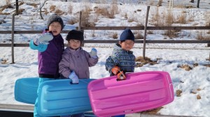 雪遊び　しろぐみ（5歳児）